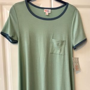 LulaRoe solid Green Carly - XSmall - NWT